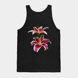 Lilies - Two Stargazer Lilies Tank Top